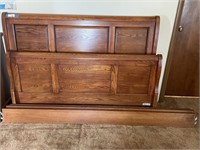 Oak Queen Sleigh Bed Frame