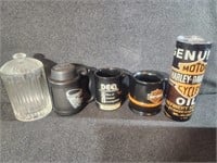 Harley Davidson Mug / Cup, Glass Container, Mugs