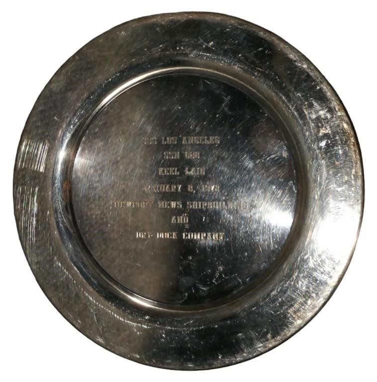 USS Los Angeles SSN-688 Silver Plate 1972