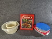 Storage containers and cookbook