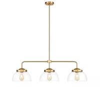 Brianne 3-Light Brushed Gold Plated Pendant Light