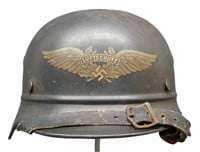 WWII German Beaded Luftshutz Helmet