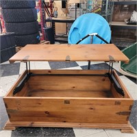 .Lift Top Wooden Coffee Table Rustic