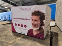 Skid Of Transparent Face Masks