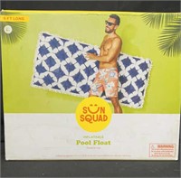 Towel Top Pool Float Blue Tie-Dye - Sun Squad™