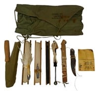WWII US Navy Life Raft Fishing Kit