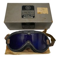 1950s USN Blue Goggles For Simulated Blind Flying