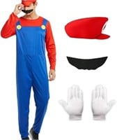 Super Brothers Costume Outfit Mario Luigi