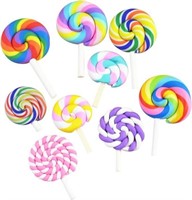 SUPVOX 36Pcs Lollipops Clay Candy Embellishment