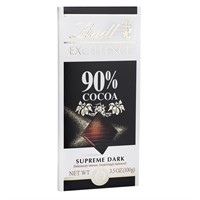4 BARS! Lindt EXCELLENCE 90% Cocoa Dark Chocolate