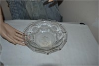 Etched Depression Glass Dish