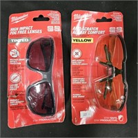 Milwaukee Safety Glasses. 2 pair