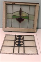 Vintage Stain Glass Windows set 2