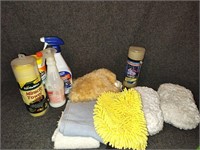 Vehicle Cleaning Supplies and Rags