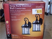 Twin Pack Electric Wall Lanterns