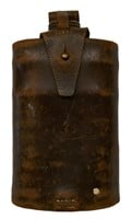 1941 German Gas Mask Filer In Leather Carrier