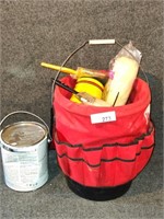 Bucket, with Painting Supplies. Water Blocking