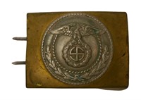 WWII German Brass NSDAP Belt Buckle
