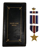 WWII Cased Numbered Silver Star