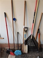 Push Brooms, Shovel & Rakes