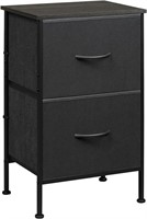 *ITEM IS DARK GREY* WLIVE Nightstand, Black