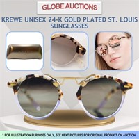 24-K GOLD PLATED ST. LOUIS SUNGLASSES(MSP:$380)