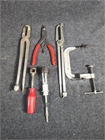 C clamps, Snap ring Plier, Break Tool