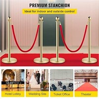 4 POSTS Gold Stainless Steel Stanchion Posts