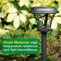 BEAU JARDIN 8 Pack Solar Landscape Pathway Lights