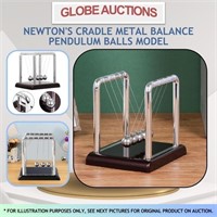 NEWTON'S CRADLE METAL BALANCE PENDULUM BALLS MODEL