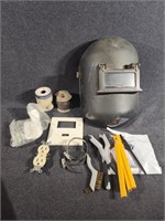 Welding helmet and electrical supplies