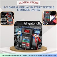 12-V DIGITAL BATTERY TESTER & CHARGING SYSTEM