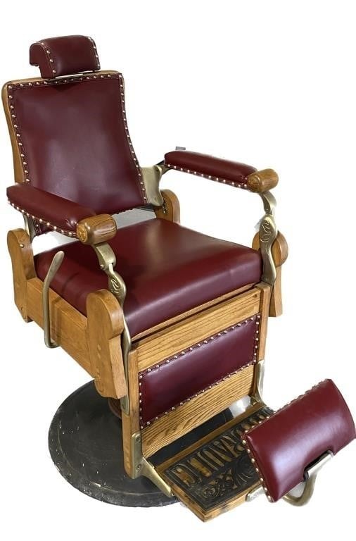 Vintage Kochs hydraulic barber's chair