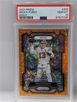 2023 Prizm Orange Disco Brock Purdy 266 PSA 10