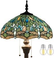 Tiffany Floor Lamp Sea Blue Stained Glass