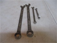 4 Craftsman Wrenches 5/16, 3/8, 18mm, 19mm