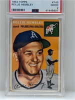 1954 Topps PSA 2 #143 Rollie Hemsley Phillies