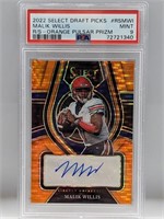 2022 Willis DP Orange Pulsar Prizm Auto RC/30 PSA9