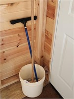 Bucket with Car Washing Supplies