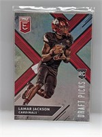 2018 Elite Draft Picks Lamar Jackson Rookie #104