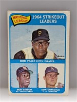 1965 Topps League Leaders Bob Gibson #12