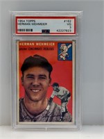 1954 Topps PSA 3 #162 Herman Wehmeier Redlegs
