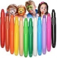 12 Colors Face Paint Crayons kit, Face Body