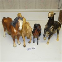 (4) Breyer Horse Figures