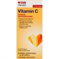CVS Health Vitamin C Vaginal Suppositories, 6 Ct