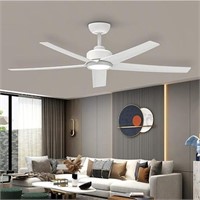 ocioc W5 Ceiling Fans with Lights, 52 inch White