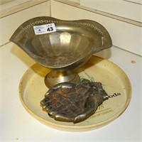 Cast Iron Ashtray, Gerber Tray, Metal Compote