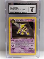 2000 Pokemon 1st Edition Dark Alakazam #18 CGC 8