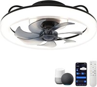 CHANFOK Smart Ceiling Fans with Lights, 20'' Low