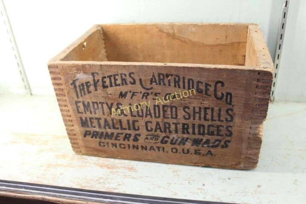 PETERS CARTRIDGE CO WOODEN CRATE